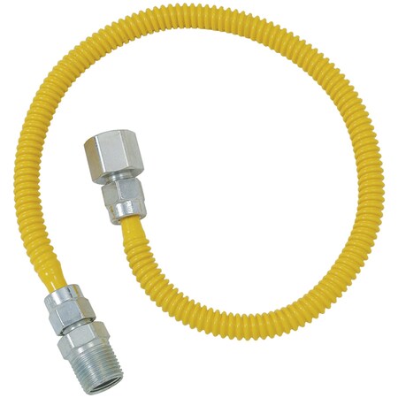 Brasscraft Gas Dryer and Water Heater Flex-Line 1/2" OD x 60" (1/2" x 1/2" MIP) CSSD54-60